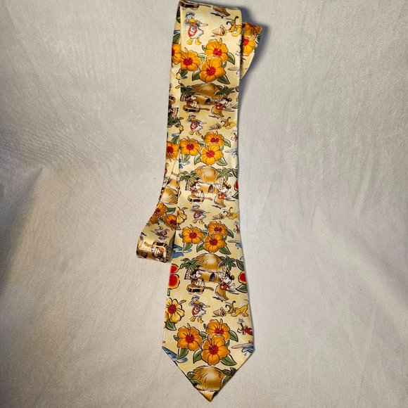 Disney Parks 100% Silk Hawaiian Island Tie - Picture 2 of 4
